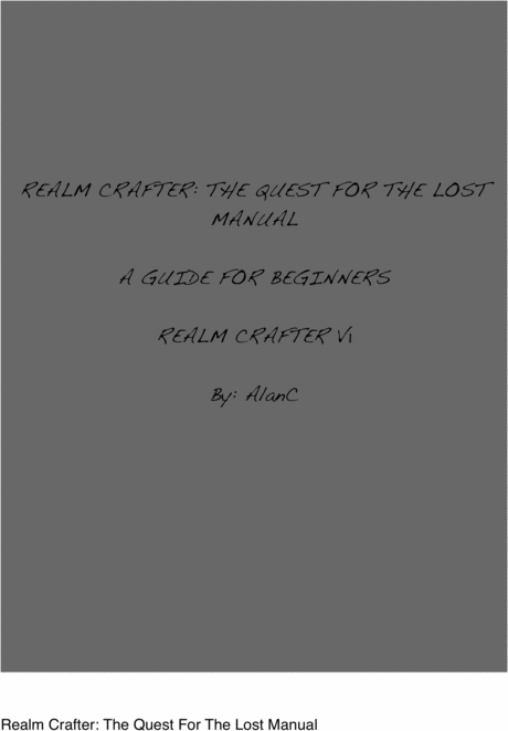 Product picture Realm Crafter: The Lost Manual